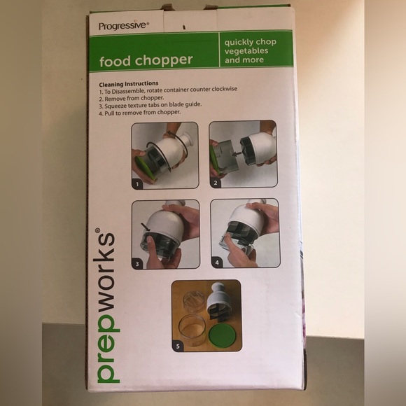 Prepworks by Progressive Food Chopper White & Green NIB - Picture 4 of 5